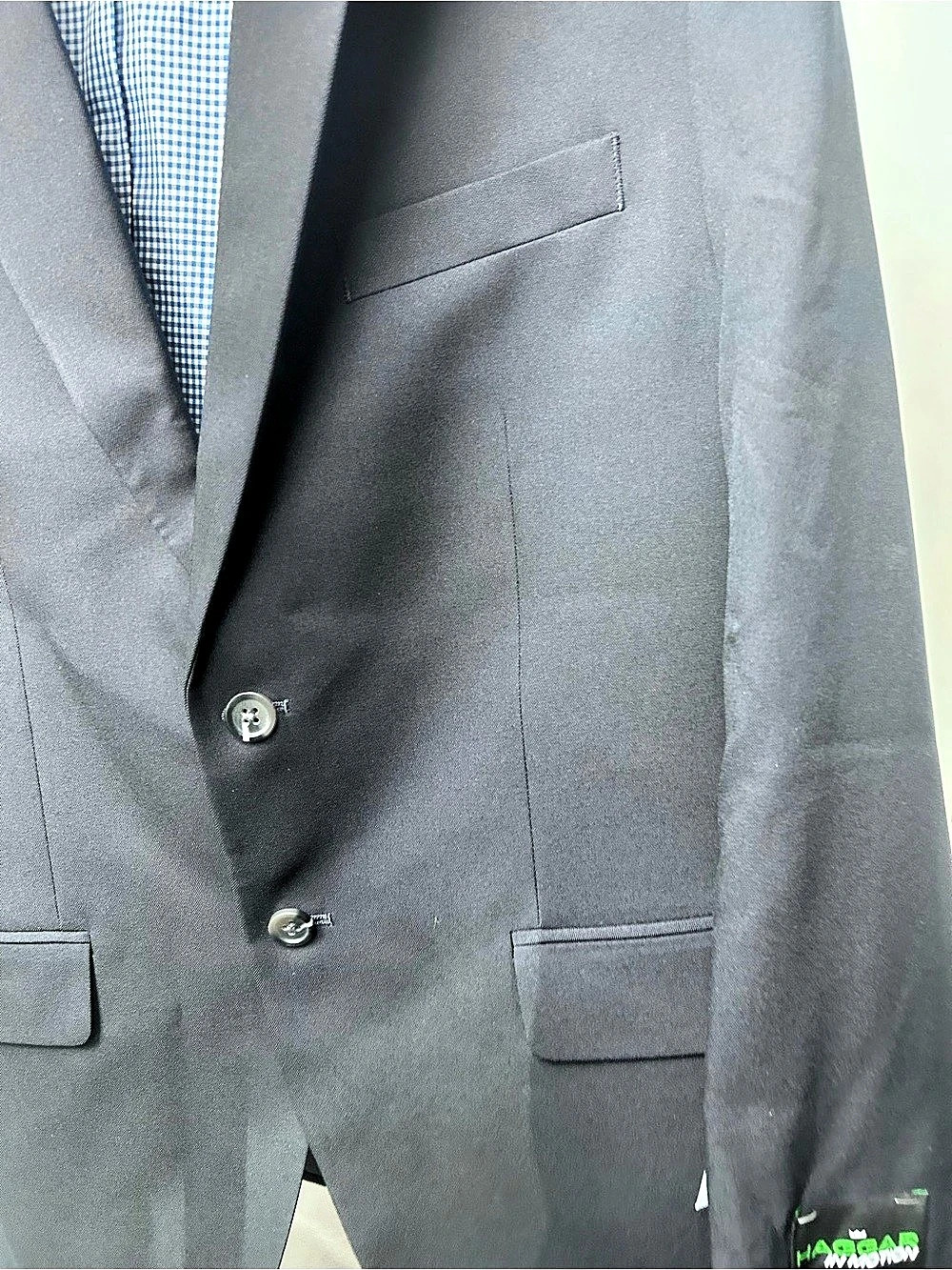 Haggar In Motion Blazer Men's Checkered Blue 42 Short new blazer - Picture 4 of 14